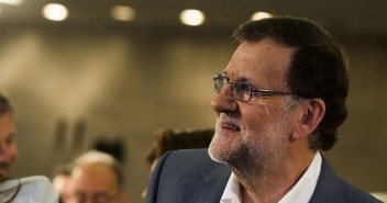 Mariano Rajoy en la presentación del programa electoral en Barcelona