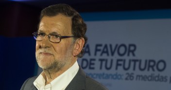 Mariano Rajoy en la presentación del programa electoral en Barcelona