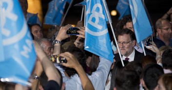 Mariano Rajoy en el acto de inicio de campaña