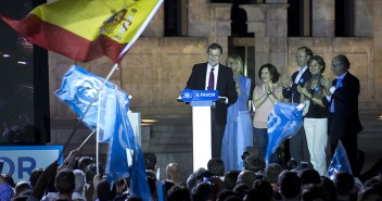 Mariano Rajoy en el acto de inicio de campaña