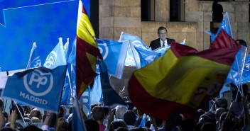 Mariano Rajoy en el acto de inicio de campaña