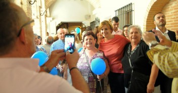 Mª Dolores Cospedal visita el municipio toledano de Lillo