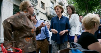 María Dolores de Cospedal visita Girona