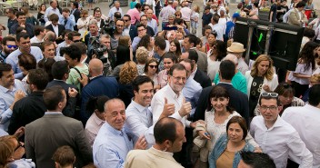 Mariano Rajoy pasea por Tudela