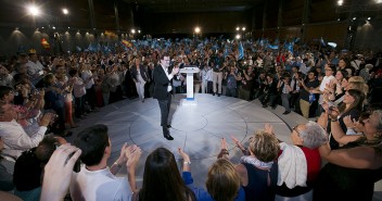 Mariano Rajoy interviene en un acto en Zaragoza