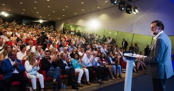 Mariano Rajoy interviene en un acto en Lleida