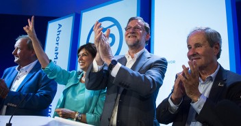 Mariano Rajoy interviene en un acto en Lleida