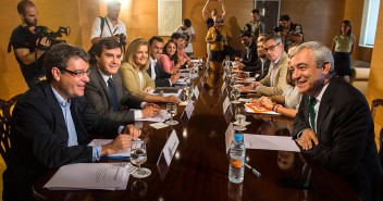 Segunda reunión de los equipos del PP y Ciudadanos en el Congreso de los Diputados