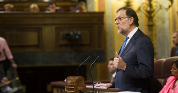 Mariano Rajoy durante la sesión de investidura 