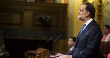 Mariano Rajoy durante la sesión de investidura 