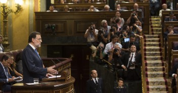 Mariano Rajoy durante la sesión de investidura