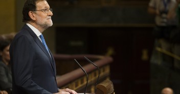 Mariano Rajoy durante la sesión de investidura