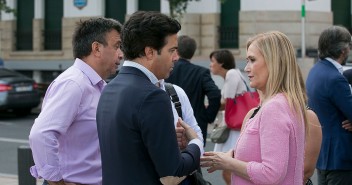 Miquel Vidal, Pablo Zalba y Cristina Cifuentes en el encuentro de presidentes autonómicos del PP