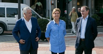 Javier Arenas, María Dolores Cospedal y Alfonso Alonso en el encuentro de presidentes autonómicos del PP