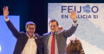 Mariano Rajoy clausura el acto de cierre de campaña en Vigo