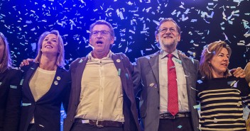 Mariano Rajoy clausura el acto de cierre de campaña en Vigo