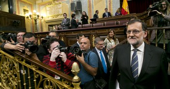 Mariano Rajoy a su llegada a la Sesión de Investidura