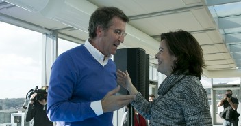 Alberto Núñez Feijóo con Soraya Sáenz de Santamaría