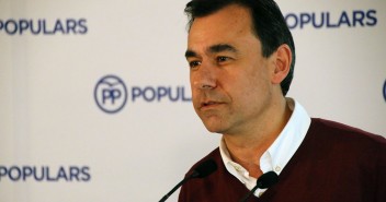 Martínez-Maillo durante un acto con compromisarios del PP en Barcelona