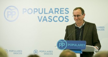 El presidente del PP vasco, Alfonso Alonso