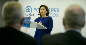 La vicepresidenta del Gobierno, Soraya Sáenz de Santamaría