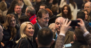 Mariano Rajoy a su llegada al 18 Congreso del PP