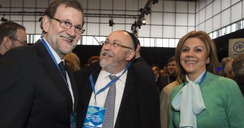 Mariano Rajoy con María Dolores de Cospedal en el 18 Congreso del PP