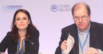 Andrea Levy con Juan Vicente Herrera