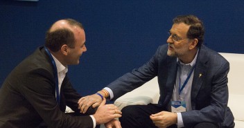 Mariano Rajoy con Manfred Weber