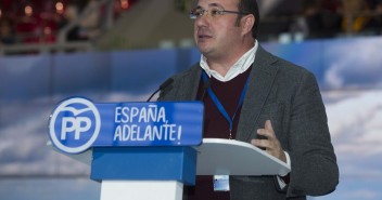 Pedro Antonio Sánchez durante la Ponencia Social del 18 Congreso del PP