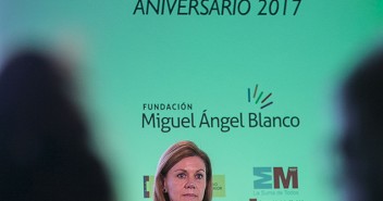 María Dolores de Cospedal en el homenaje a Miguel Ángel Blanco