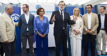 Mariano Rajoy en el acto de apoyo al Pacto de Estado contra la Violencia de Género