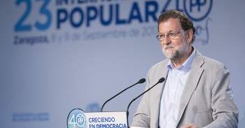 Mariano Rajoy en la clausura de la 23 Intermunicipal Popular
