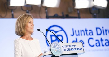 Mª Dolores Cospedal interviene en la Junta Directiva del PP de Cataluña