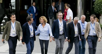 María Dolores de Cospedal en la reunión de presidentes provinciales del PP