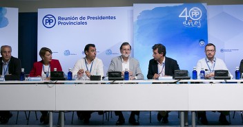 Mariano Rajoy clausura la reunión de presidentes provinciales del PP