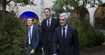 Xavi García Albiol, Pablo Casado y Adolfo Suárez Illana participan en un acto por la concordia en el Salón del Tinell