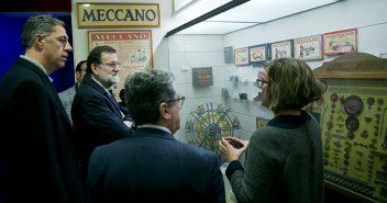 Mariano Rajoy visita el Museo del Juguete en Figueras