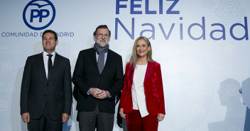 Mariano Rajoy interviene en la cena de Navidad del PP de Madrid