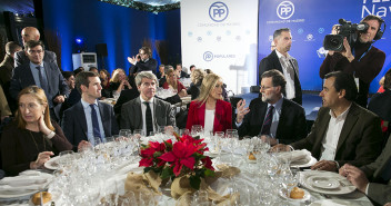 Mariano Rajoy interviene en la cena de Navidad del PP de Madrid