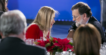 Mariano Rajoy interviene en la cena de Navidad del PP de Madrid