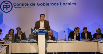 El coordinador general del PP, Fernando Martínez Maíllo, en el Comité de Gobiernos Locales del PP