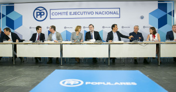 Mariano Rajoy, preside la reunión del Comité Ejecutivo Nacional del PP. 