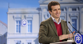 El presidente del Partido Popular, Pablo Casado