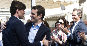 Pablo Casado en un acto del PP en Málaga