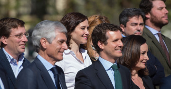Pablo Casado en el acto de presentación de la candidatura del PP por Madrid