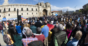 Pablo Casado en un acto en León 