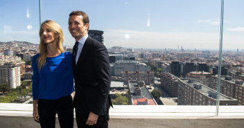 Pablo Casado en la presentación del programa electoral en Barcelona