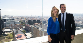 Pablo Casado en la presentación del programa electoral en Barcelona