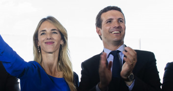 Pablo Casado en la presentación del programa electoral en Barcelona